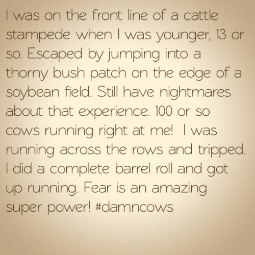 #traumatic #scarychildhoodevents #growingupinthecountry  #countryliving (Taken with Instagram)