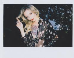 Fuji instax by David Strange, model Theresa