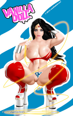 nsfwgamer:  Wonder Woman by Flowermilk 