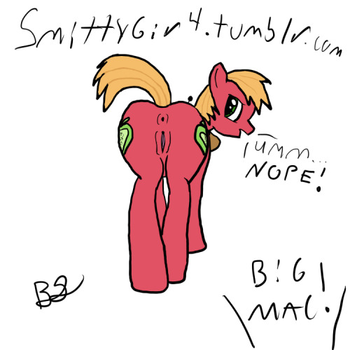 Rule 63 big mac, personally my favorite. I totally did not understand the challenge tonight, it was to take 2 ponies of any kind and put them in a relationship but gender swapped. i didn’t read it right / understand it at all. haha, but overall