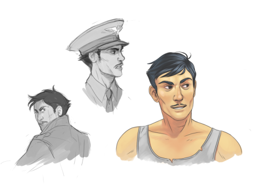 kasettetape:UM so I am reading Catch-22 and I wanted to draw the main character Yossarian cause he’s