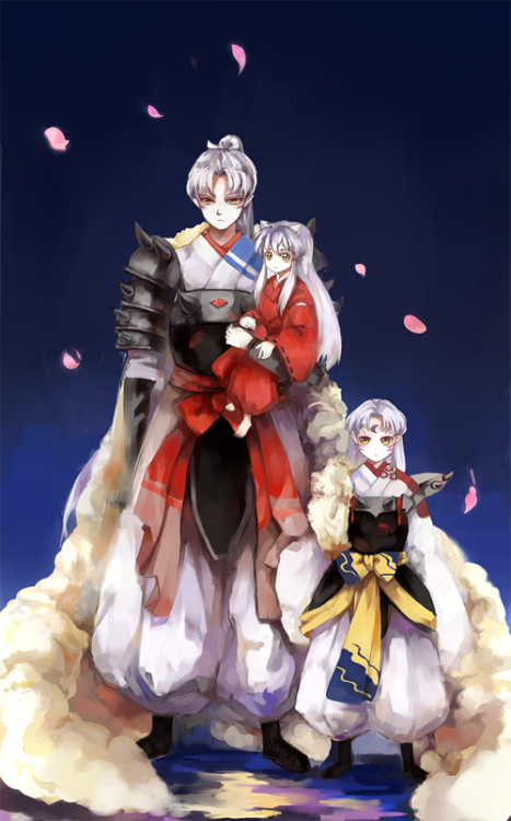 amaradonis:  inuyasha:  by abracadabra  aaaaaAAAAAAAAAAA guys i  REALLY love the inutaisho family u__u; 