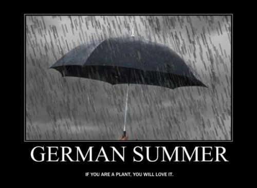 This July has been so rainy and cold in Germany. I have already asked myself several times if it was