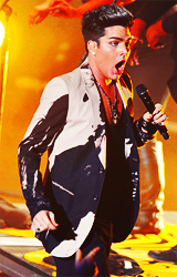 troublefindsme:  Adam Lambert performing @ Pacific Amphitheatre in Costa Mesa. 