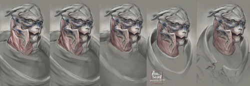 I made around thirty back up files when I was working on this [x] Garrus portrait and it turned out 