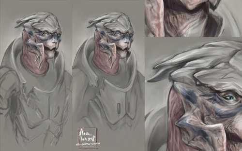 I made around thirty back up files when I was working on this [x] Garrus portrait and it turned out 
