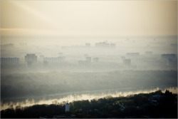 sky-sparkling-with-diamonds:  View of Kiev from its highest building.