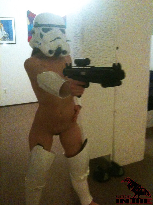 Girl nerd nude star wars