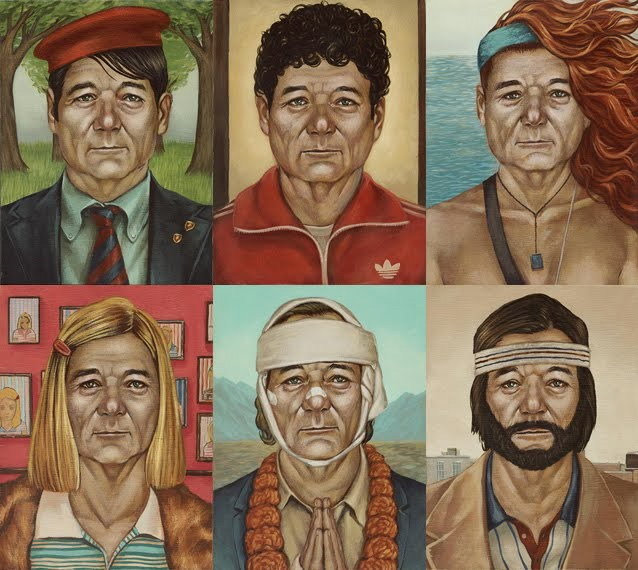 genehackedman-deactivated201602:  Bill Murray as Wes Anderson movie characters, other