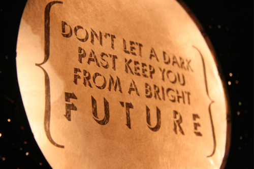 A Bright Future 10” circular lamp designed &amp; constructed by hand from repurposed mater