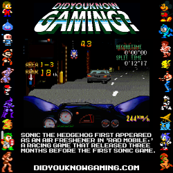 didyouknowgaming:  Sonic The Hedgehog. Rad