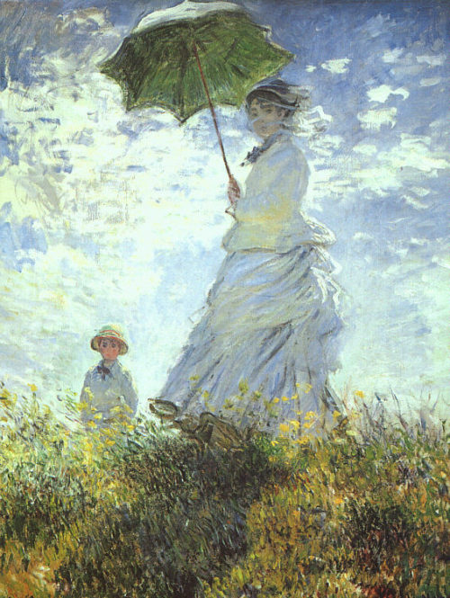 artsandcrafts28:   Claude Monet - “Woman with a Parasol”