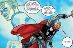 No Thor, YOU SHUT UP!  This is a response to whoever put up the panels before this one, were curiously, they left this one out, for obvious reasons, since it&rsquo;s Thor&rsquo;s other self, Donald Blake, trying to beat some sense into the emo filled