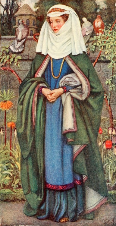 artofnarrative:Eleanor Fortescue-Brickdale ~ Enid ~ Idylls of the King by Alfred Lord Tennyson ~ 191