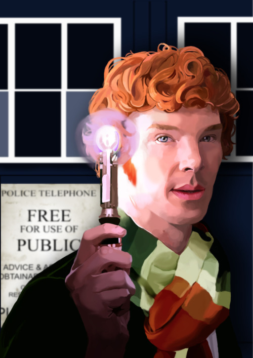 thedoctorsdivision: thescienceofjohnlock: trolliarty: becks28nz: The Cumberbatched Doctor by ~Flying