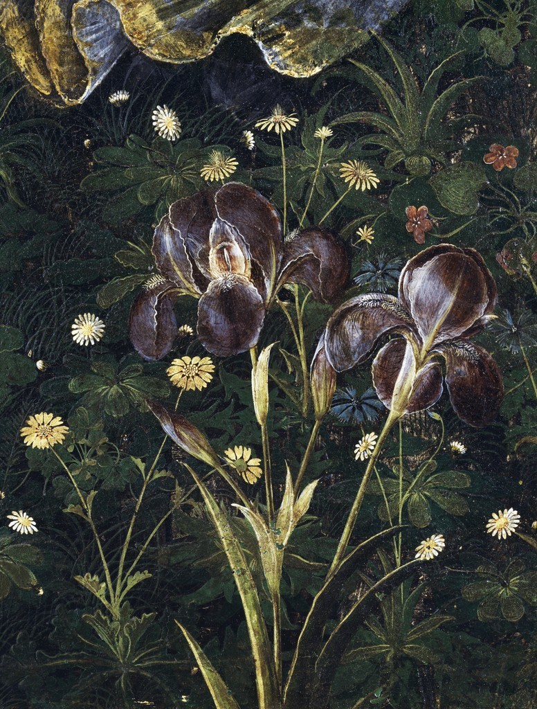 finethankyouandyou:   Primavera, ca. 1482 (detail) Sandro Botticelli Uffizi, Florence