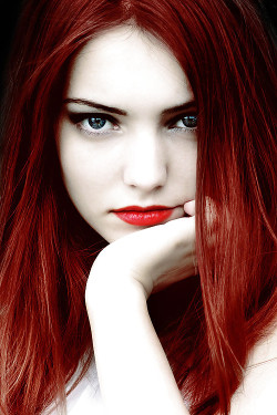 Red Hair And Lipstick.