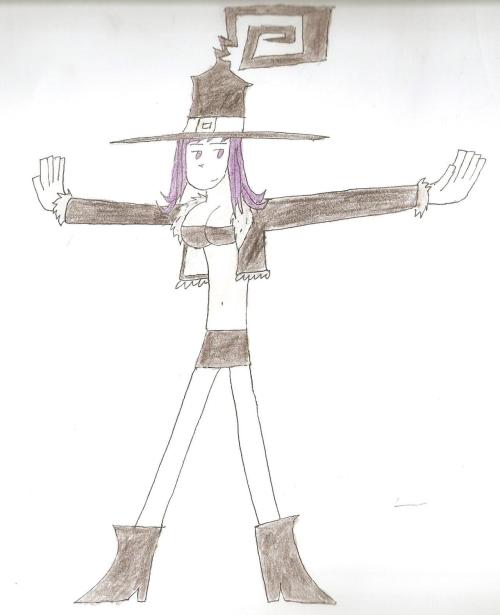 i made this weird drawing of blair from soul eater.