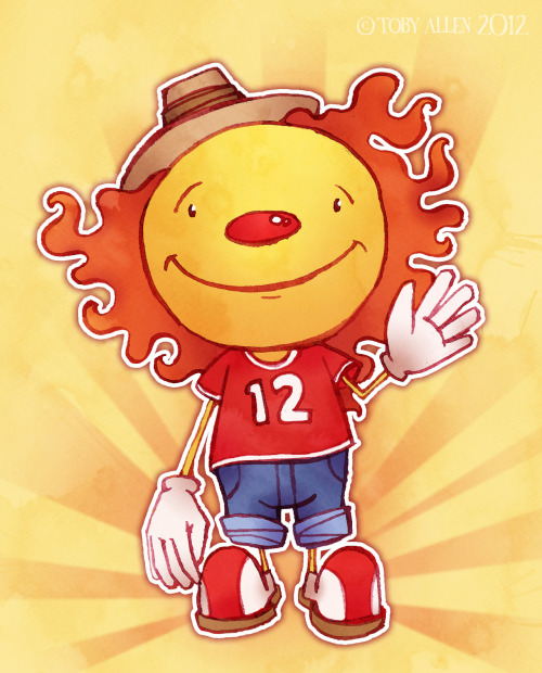 Daily Draw- Day 21 (Miscellaneous Monday)The sun has finally arrived in good old England! Yaaay!&cop
