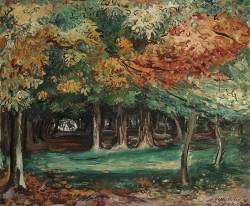 poboh:  Automne à Honfleur / Autumn in Honfleur, 1939, Emile-Othon Friesz. French Fauvist Painter (1879 - 1949) 
