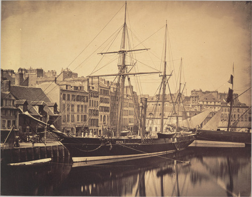 Gustave le Gray. The Imperial Yacht la Reine Hortense, Le Havre. 1856. 