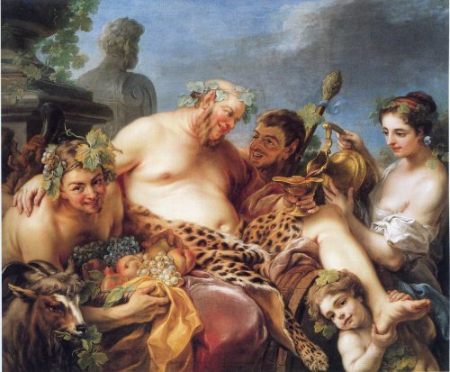peter-zeelock:L’Ivresse de Silène / Charles-André Van Loo 1747Huile sur toile 16
