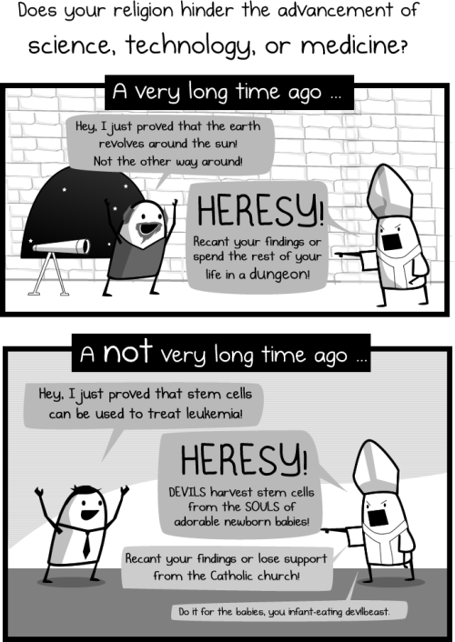 oatmeal:  How to suck at your religion.  Read the rest here. 