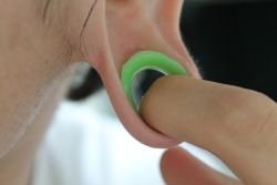 jamesthekraken:  My girlfriend takes great pics of my lobes &lt;3  I&rsquo;m digging the green bro