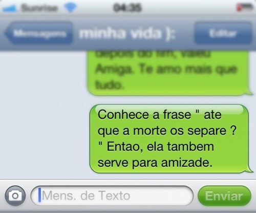 Que seja doce, sempre.