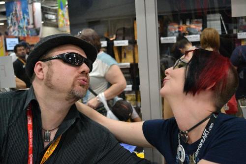 Drew Gaska & I at SDCC 2012. Photo taken by Ihimu Ukpo.<3I love this photo so much!