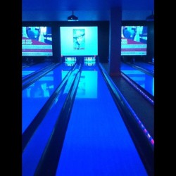 Strike in NYC #bowling #lights #nyc (Taken