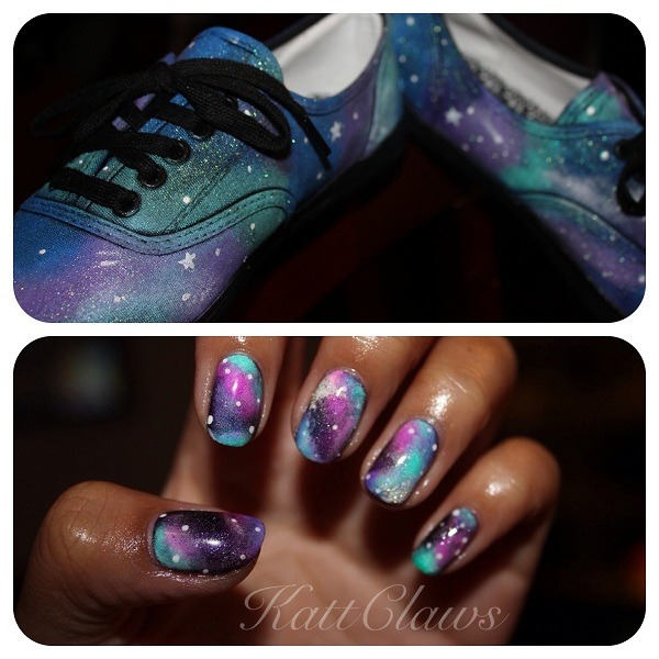 Galaxy Inspired DIY Constellations Nail Art To Try - Styleoholic