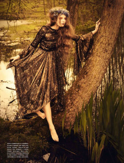 voguelovesme:  Eniko Mihalik in Vogue Italia’s July Issue