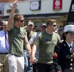 rowdymike:  First time military members were permitted to wear their uniforms in a gay festival parade – San Diego Pride 2012 (by San Diego Shooter) 