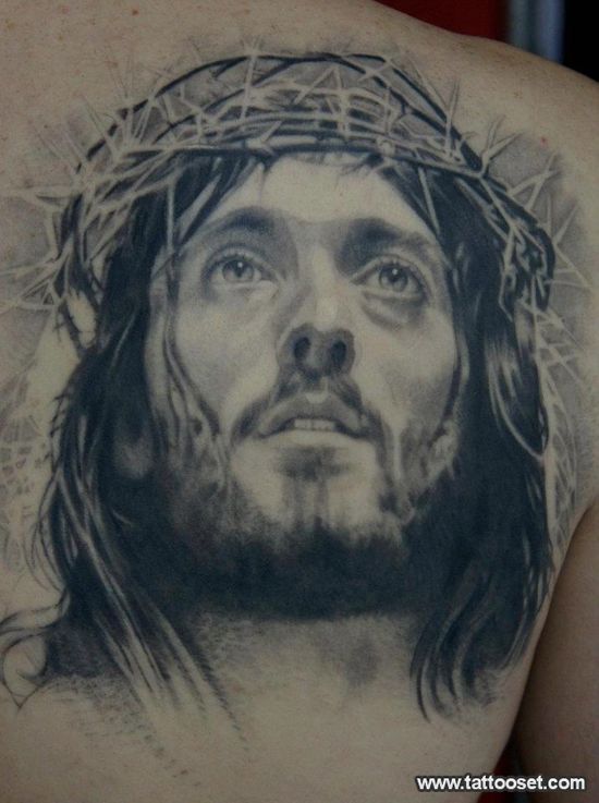 Tatuagem Me Tatuagem Com O Rosto De Jesus Cristo Foto De