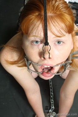 fishooked:  Gap-toothed gals love a little bondage too! 