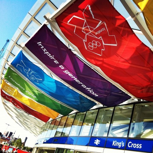 mingphotographer: #kingscross #london #london2012 #olympics (Taken with Instagram)