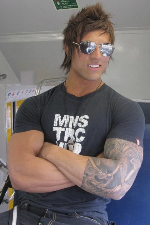 Showing Off His Arms