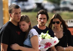 fagology:  jasmine-blu:  Christian Bale visiting the memorial site of the Aurora, CO mass murder victims.  this almost made me cry