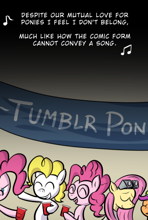 chocolatepony:  Chocolate Pony’s Song Part 8 of the Final Chocolate Pony story arc. Narrative Art Fact: The Beatle’s Sergeant Pepper is generally considered the number one album of all time.  (NOTE: This is all Alan Moore’s fault for putting