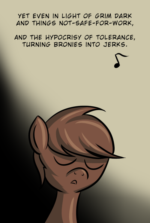 chocolatepony:  Chocolate Pony’s Song Part 8 of the Final Chocolate Pony story arc. Narrative Art Fact: The Beatle’s Sergeant Pepper is generally considered the number one album of all time.  (NOTE: This is all Alan Moore’s fault for putting
