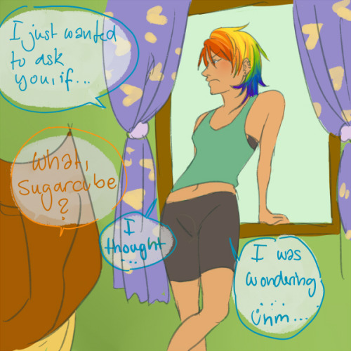 askhumanappledash:  ((Part ½ some days after this. ))  For me that blog is one of the best things on tumblrpon. They’re so incredibly well in character and everything. Also it’s awesome to see another update! Go check it out.