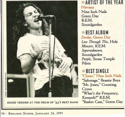 inside-some-strangers-stomach:  Reader’s Pick Rolling Stone Magazines ‘94 Music Awards 