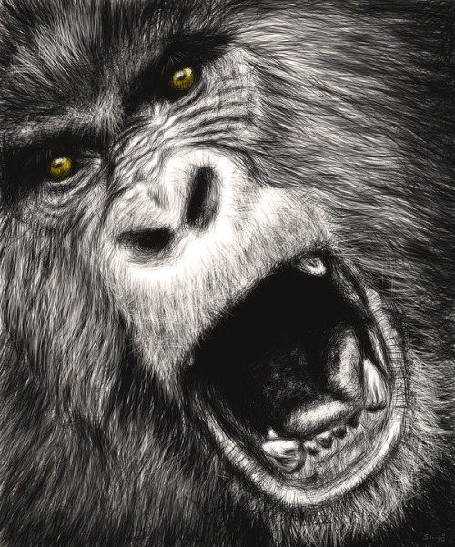 just-art:  Ungry Animals Series Digital illustrations by samy halim