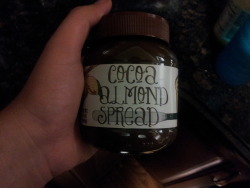 Ma said she brought nutella  but turns out it&rsquo;s an almond cocoa mix. It&rsquo;s really good!