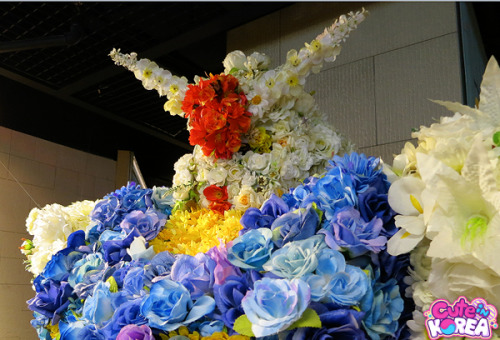 Sample of the modern art show we went to last month in Seoul!  FLOWER GUNDAM!!!  More phot