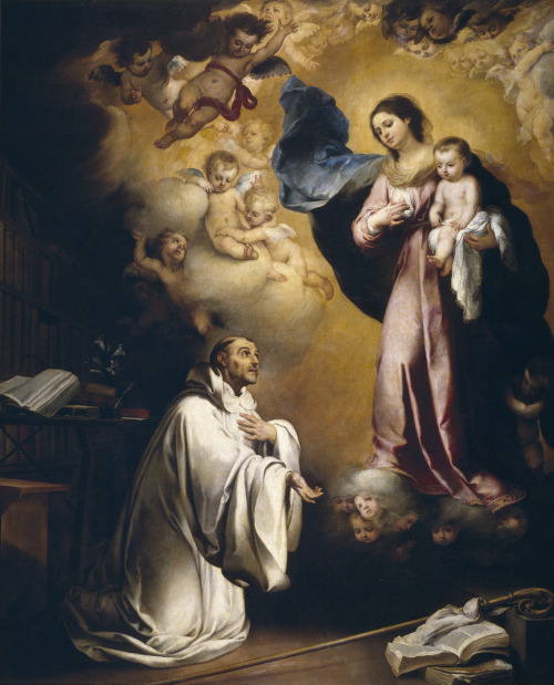 The Virgin Appears to Saint Bernard, by Bartolomé Esteban Murillo, Museo Nacional del Prado, Madrid.