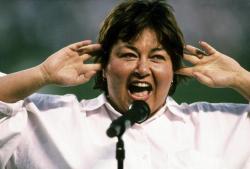 BACK IN THE DAY |7/25/90| Roseanne Barr sings