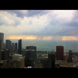 Taken At 6:45Am From The 61St Flr. Of The Willis(Sears) Tower. Rainfall Over The