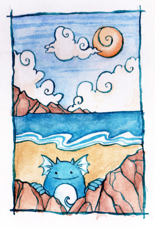 Daily Draw- Day 23 (Watercolour Wednesday)Im low on motivation and inspiration today… I&rsquo